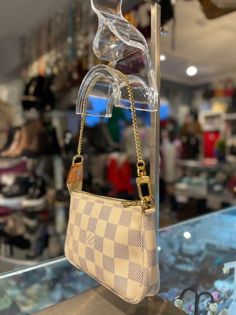 Louis Vuitton Damier Azure Mini Pochette Handbag