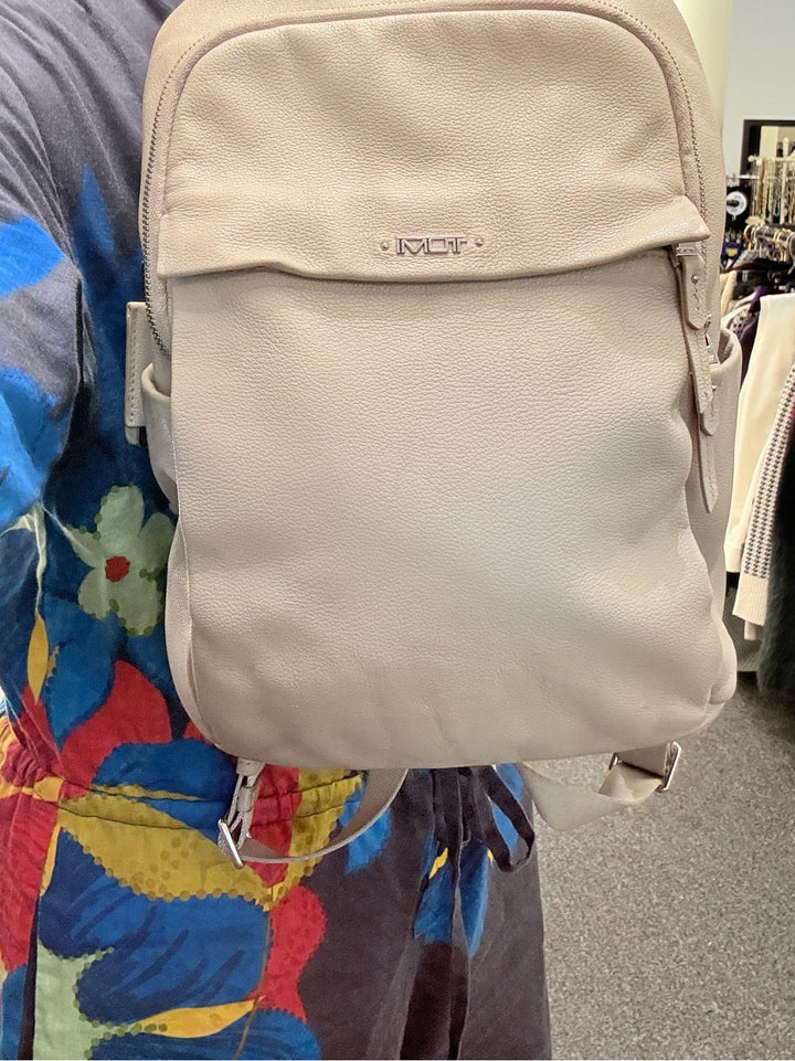 Tumi Leather Taupe Backpack