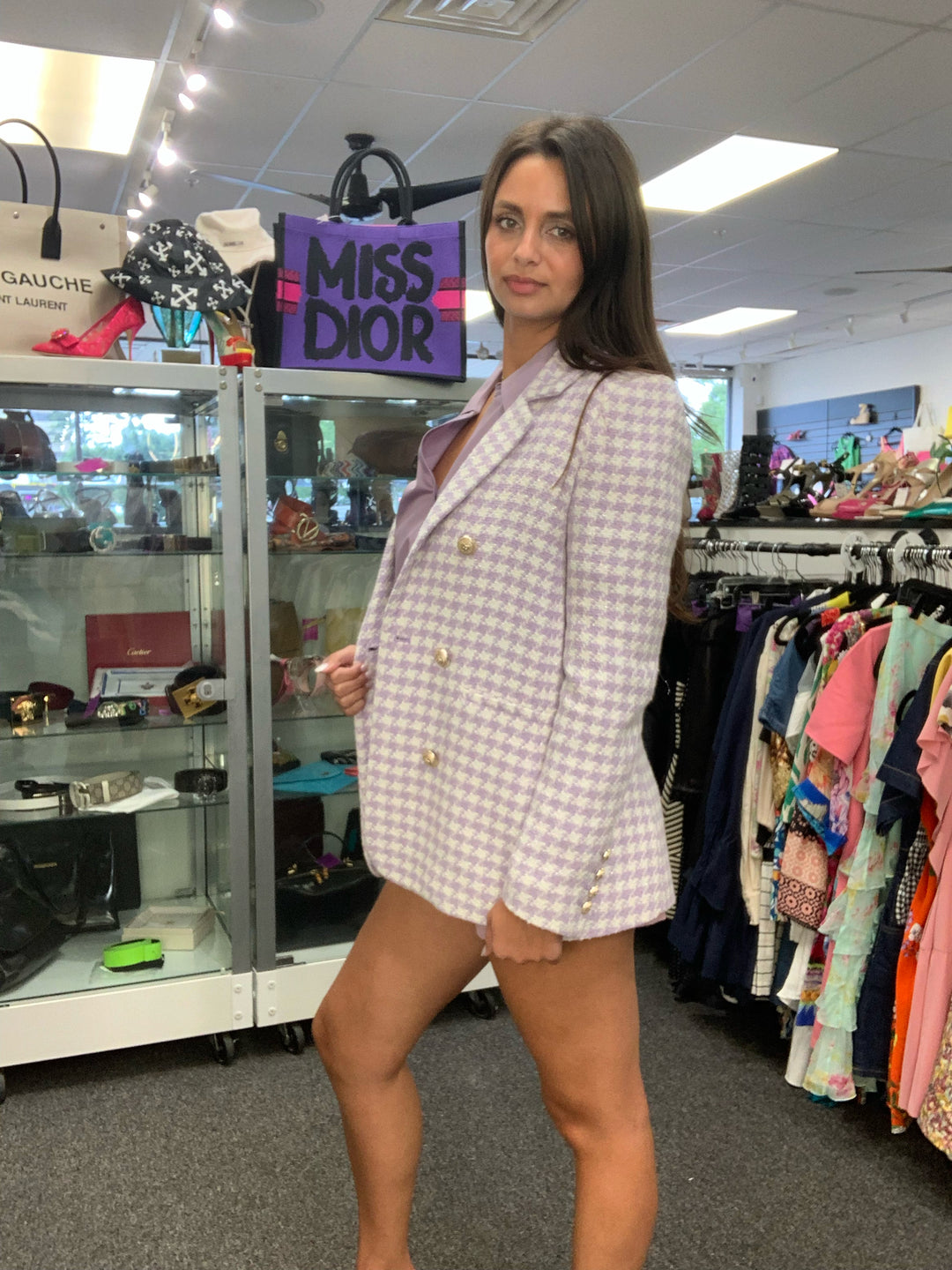 NWT Generation Love Houndstooth Blazer Sz XS