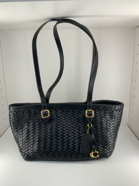 Pre Owned Coach w/dust bag woven swing D2544-CBF83 Tote Bag.