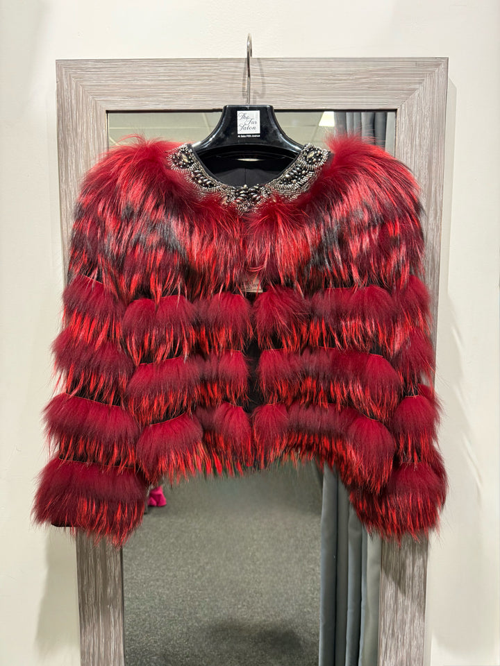 NWT Julia & Stella Fox Bolero Jacket Sz L