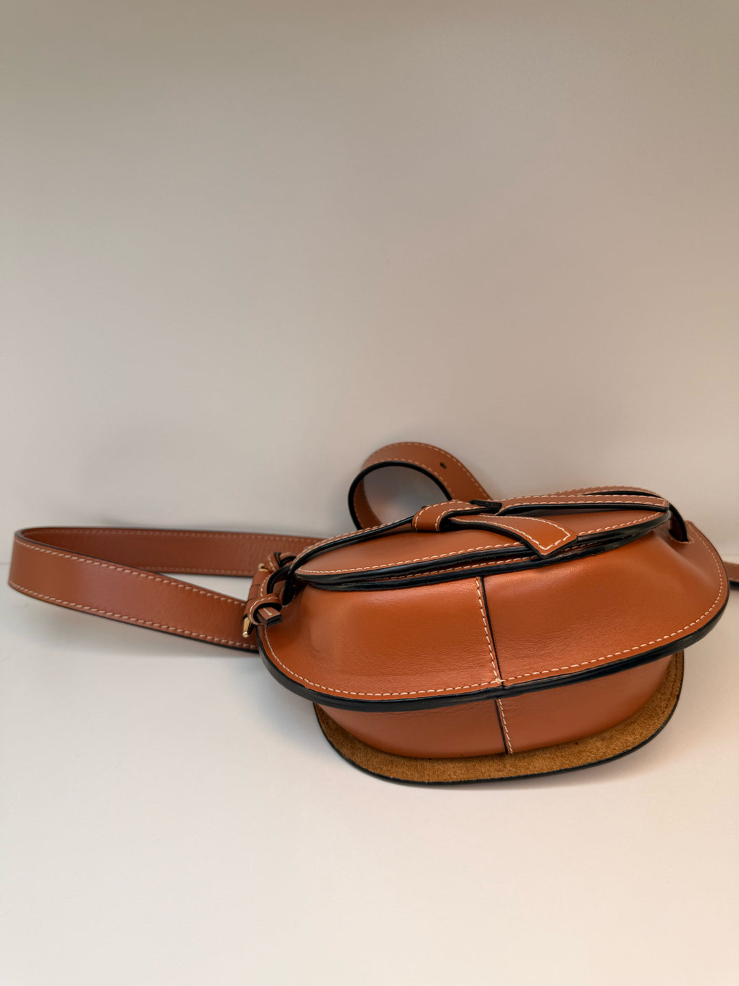 Loewe Mini Gate Cognac Leather Designer Belt Bag
