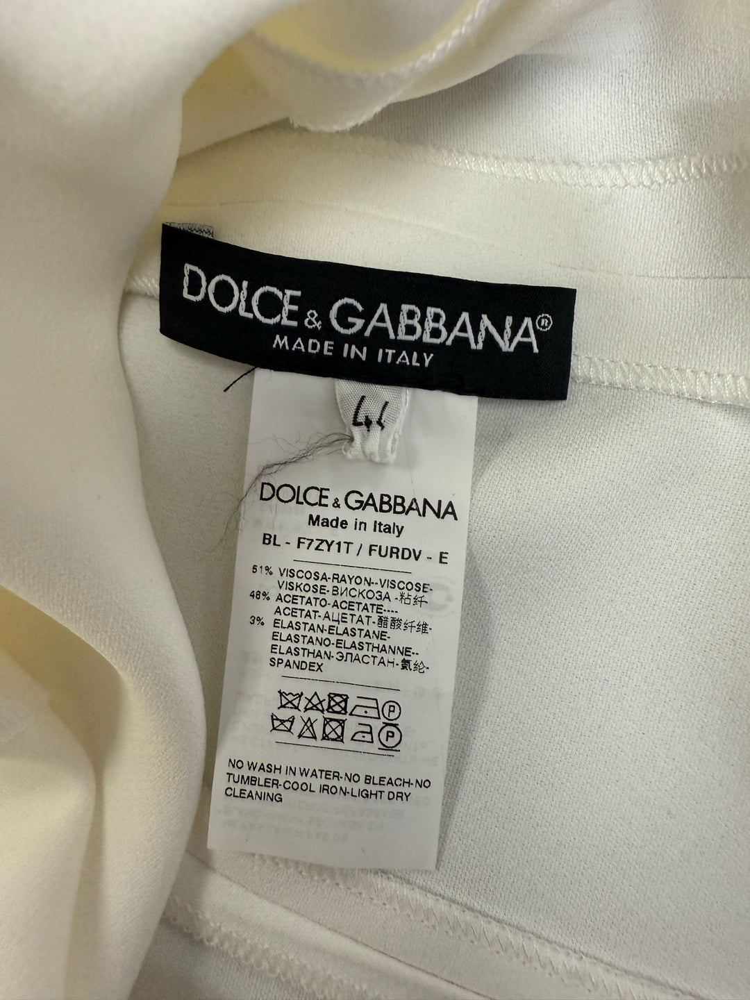 Dolce & Gabana SS Ruffle Blouse Size 44