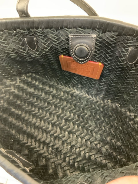 Pre Owned Coach w/dust bag woven swing D2544-CBF83 Tote Bag.