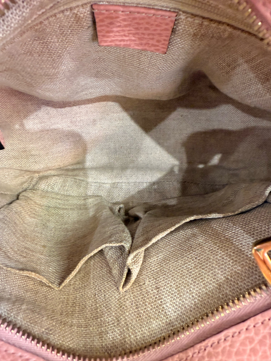 Gucci Small Bree GG Canvas Crossover Designer Bag