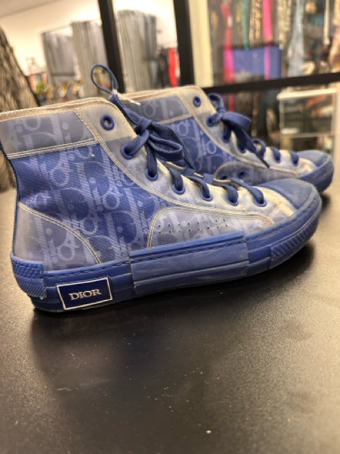 Dior Sneakers Sz 37 Blue High Top Shoes