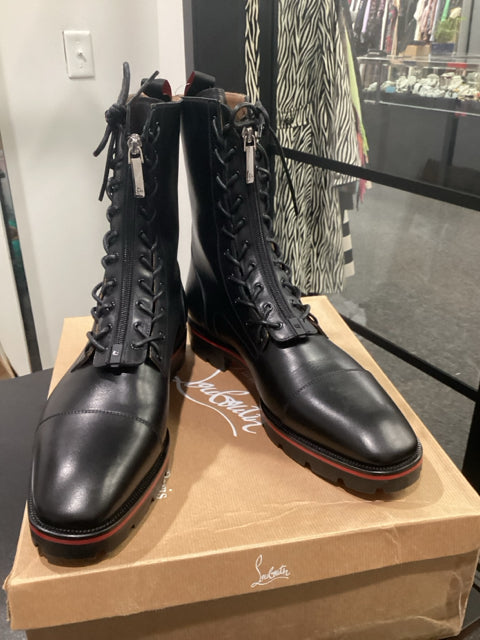 Christian Louboutin Sz 45 Designer Black Boots