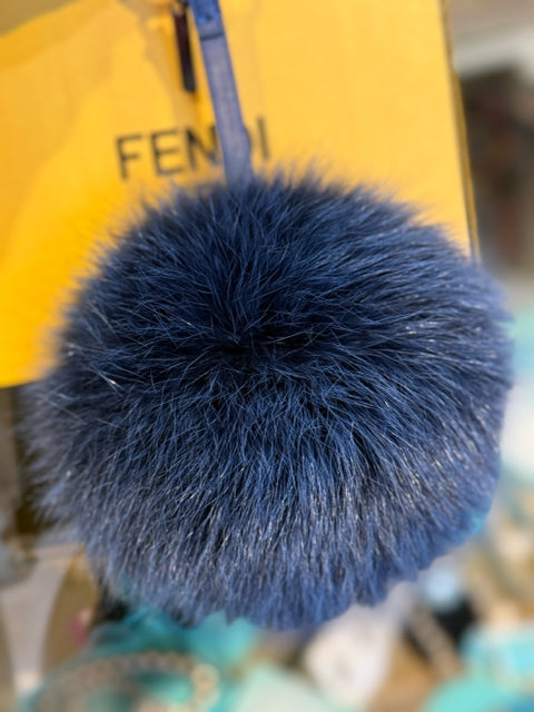 Fendi Designer Mink Fur Pom Bag Charm K