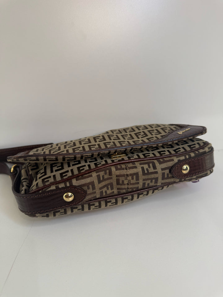 Vintage Fendi Zucca Canvas HANDBAG