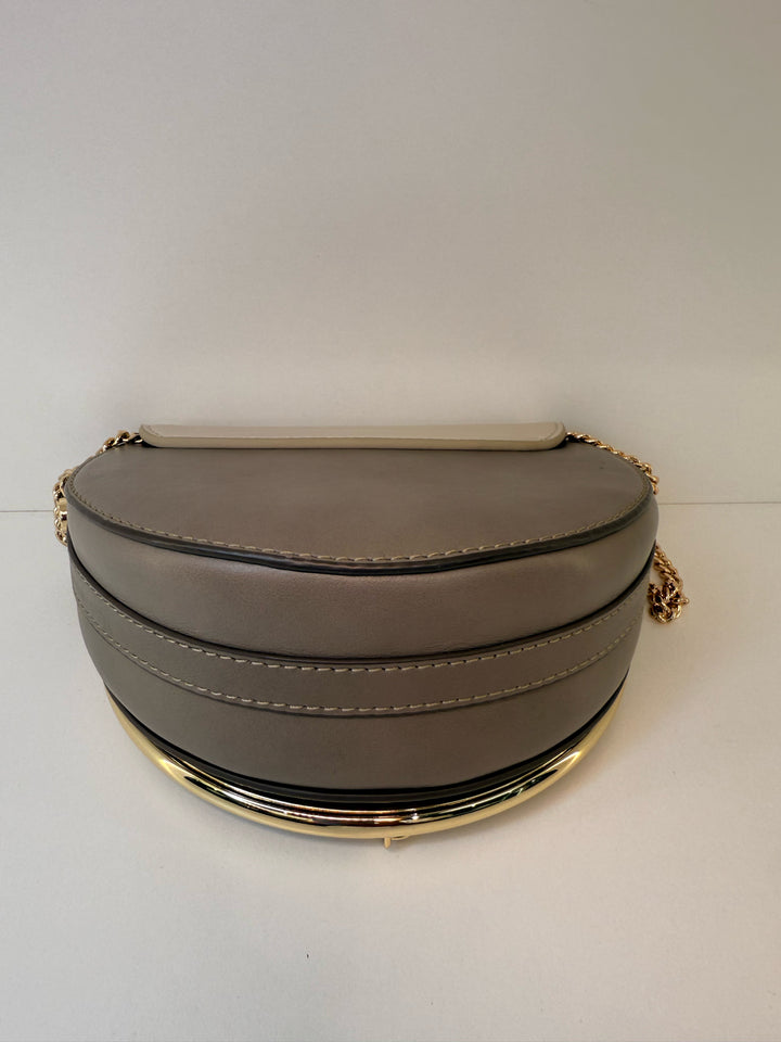 See By Chloe Leather Taupe & Tan Cross Body Bag
