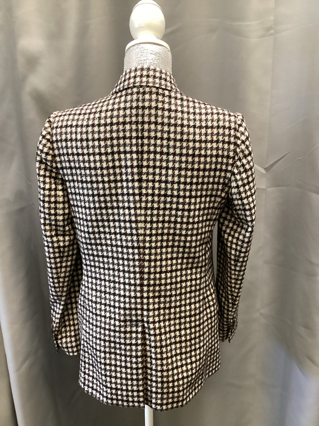 Brunello Cucinelli Houndstooth Double Breast Blazer Sz 40