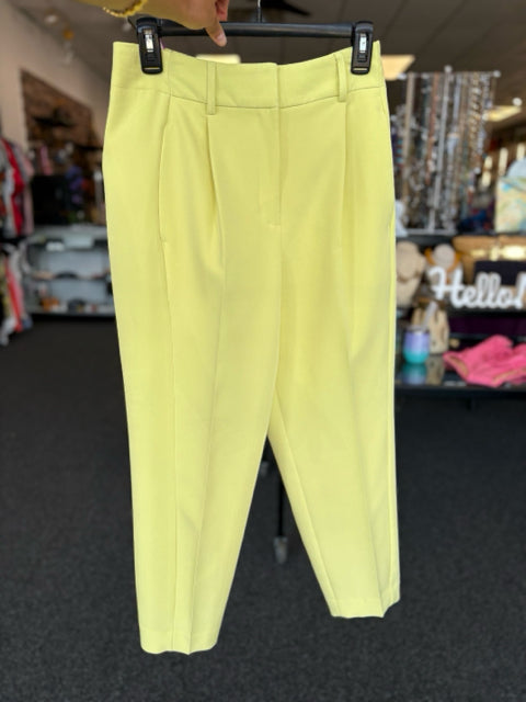 Express Sz 4 Croppped Lime Pants