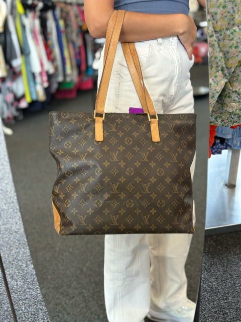 Louis Vuitton Cabas Mezzo Zip Top Monogram Totes Bags