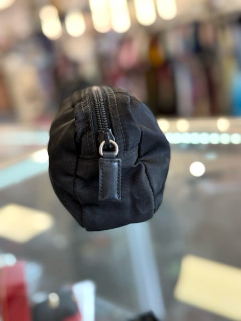 Prada Black Zipper Pouch/Makeup