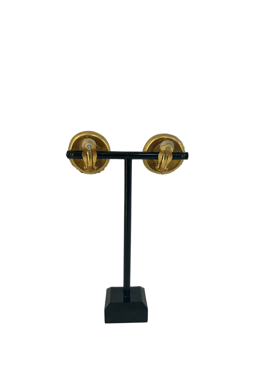 Vintage Givenchy Large Gold Donut Earrings