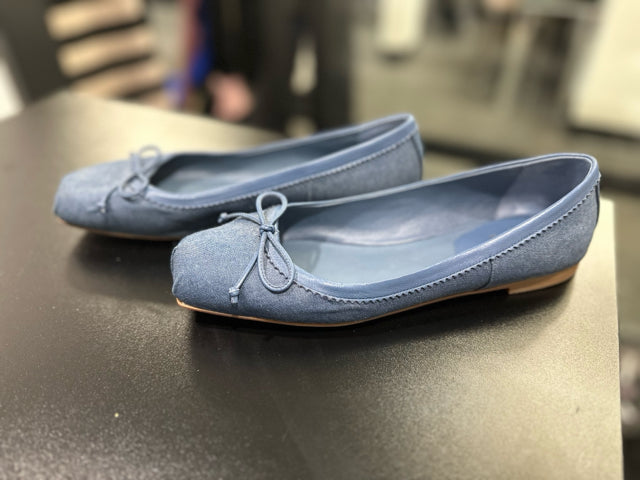 Christian Louboutin Sz 39 Denim Flats Shoes