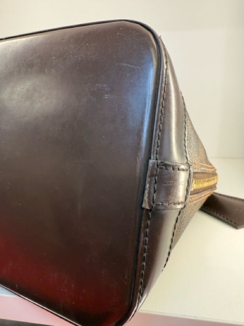 Louis Vuitton Canvas Damier Ebene Alma Handbags