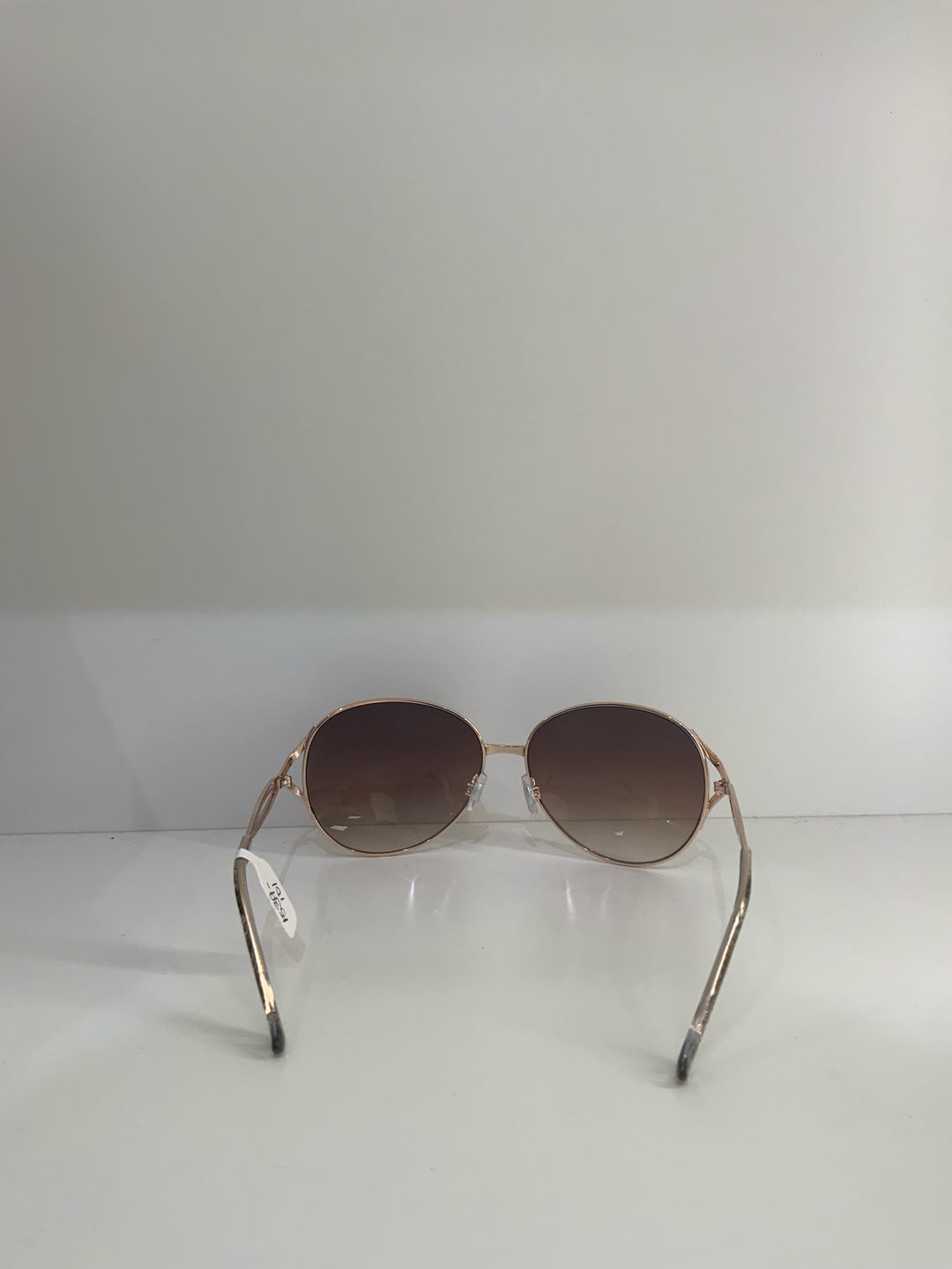 Sunglasses Round Rose w/ Gold Frame & case