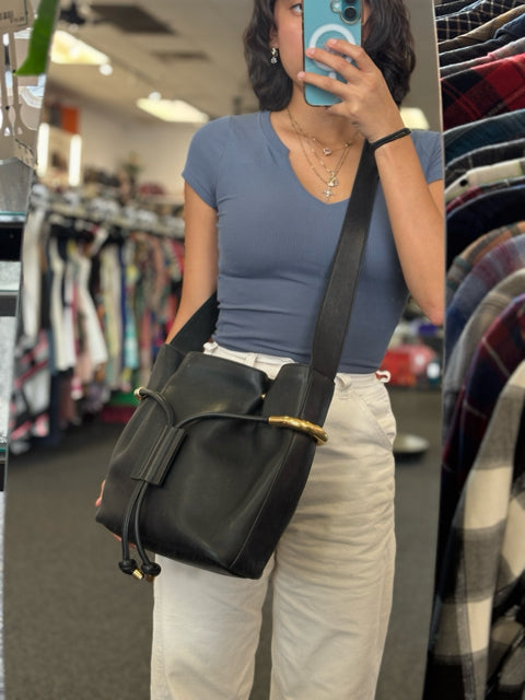 Chloe Leather Emma Bucket Bag