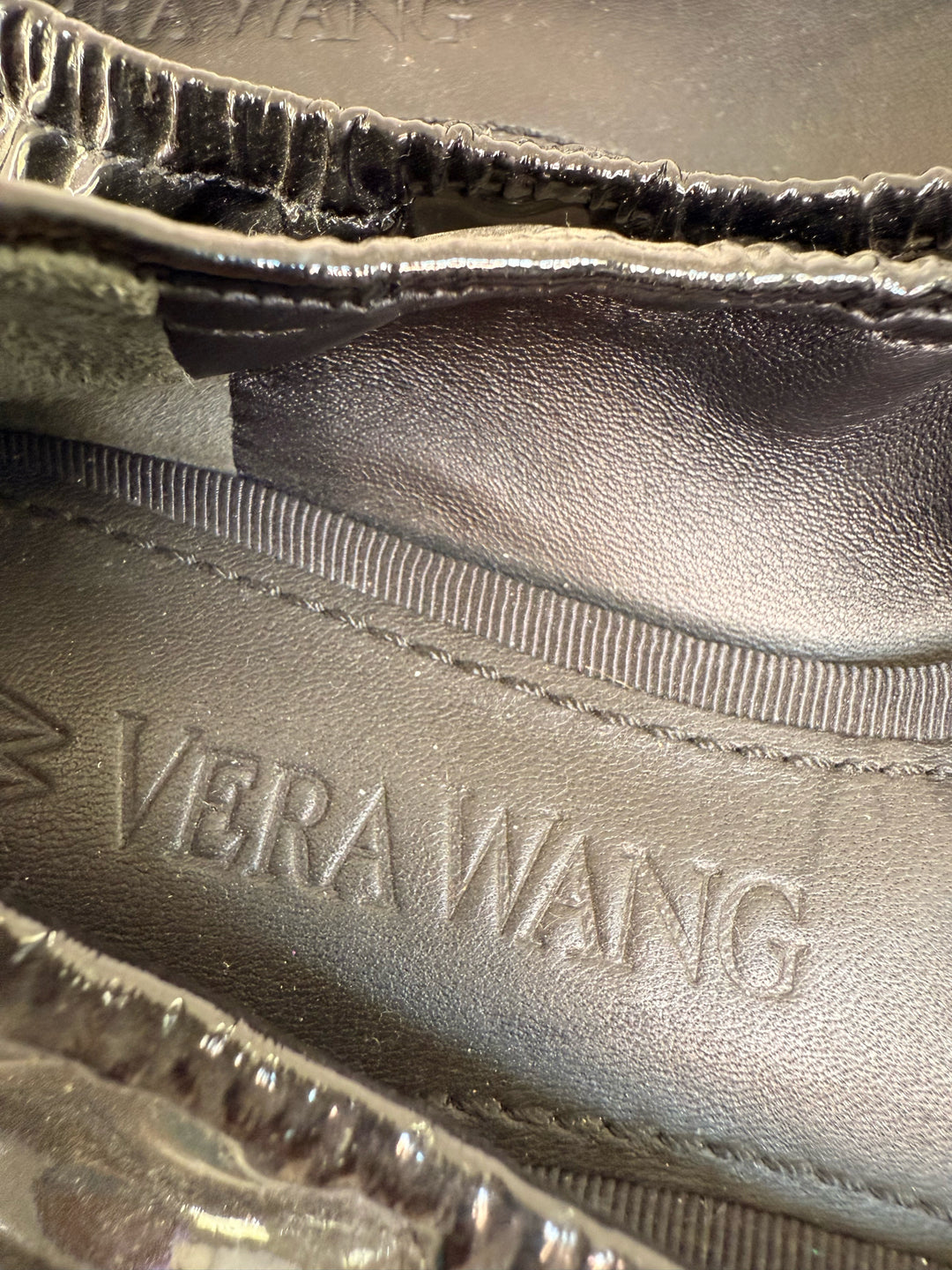 Vera Wang Sz 7 Patent Leather Ballet Flats Shoes