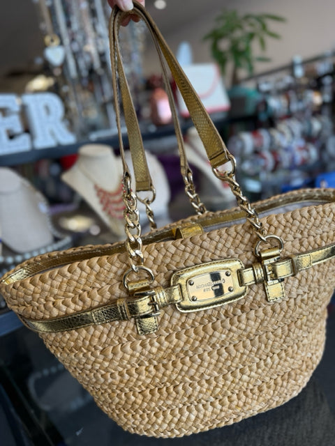 Michael Kors Natural Rafffia Summer Tote Bags