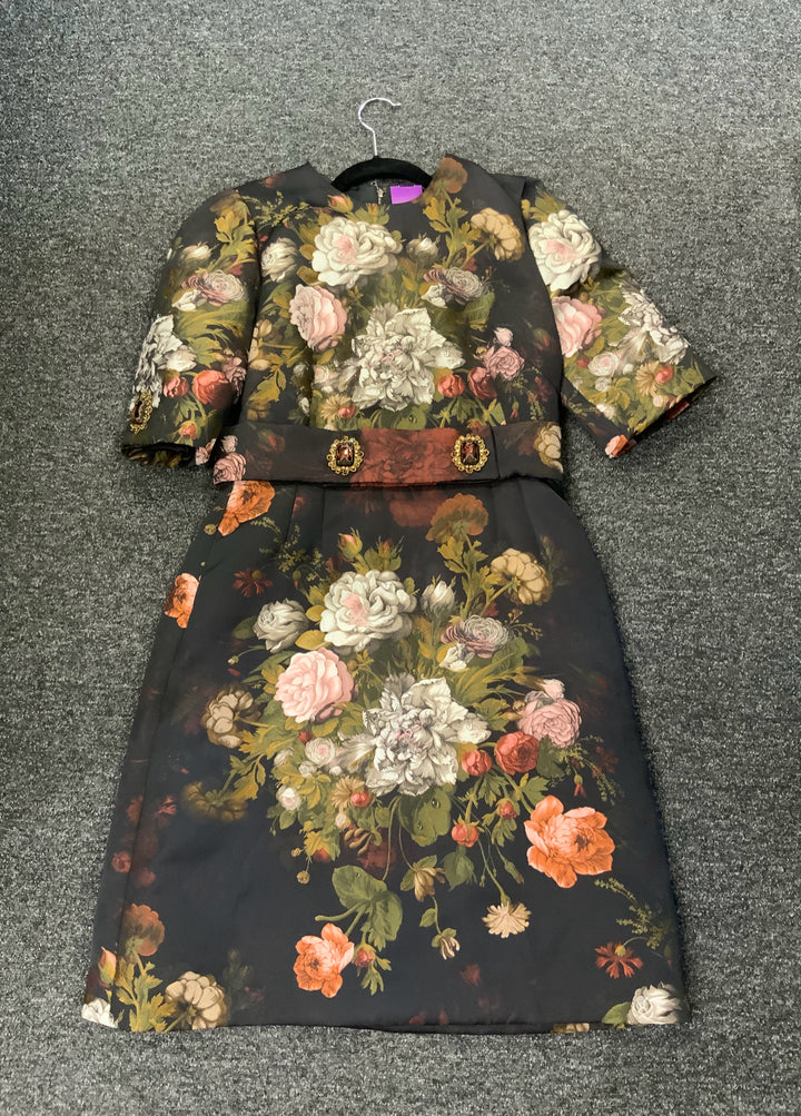 Dolce & Gabana Brocade Cocktail Dress Size 44