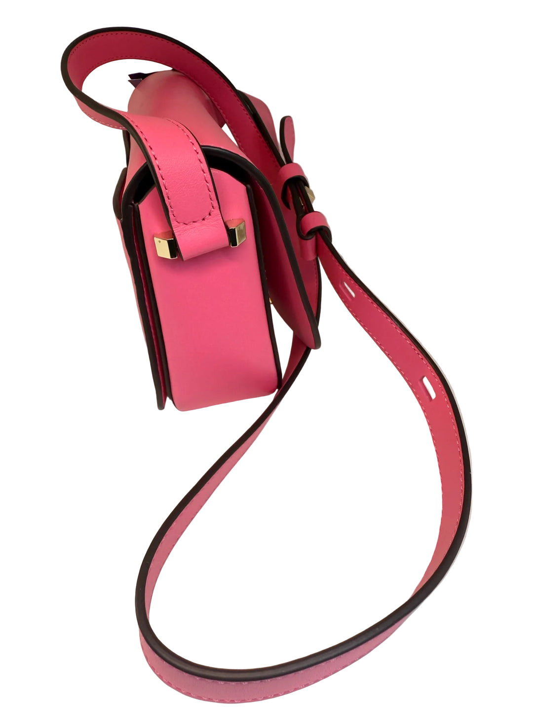 Kate Spade Bright Pink Heart Turnlock Cross Body Bag