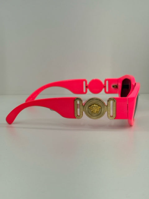 Versace Sunglasses Medusa Head Hot Pink w Case