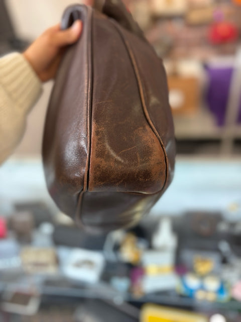 Gucci Bamboo Top Handle Leather Hand Bag Vintage
