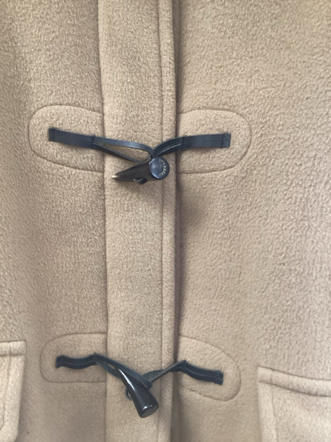 Burberry Sz 8 Tan Coat w/ Wool Novacheck Jacket Designer