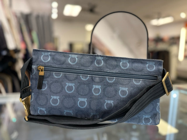 Salvatore Ferragamo Vintage Gancini Monogram w Dust Bag