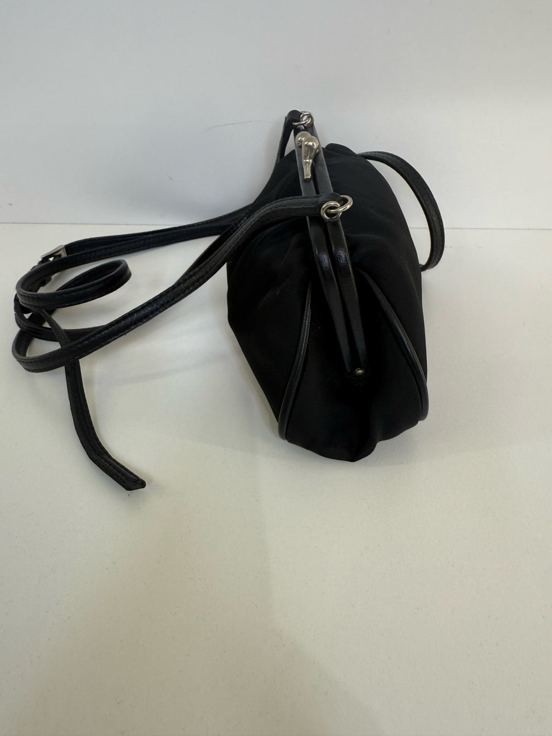 Prada Full Set Mini Kiss Lock Crossbody Designer Bag