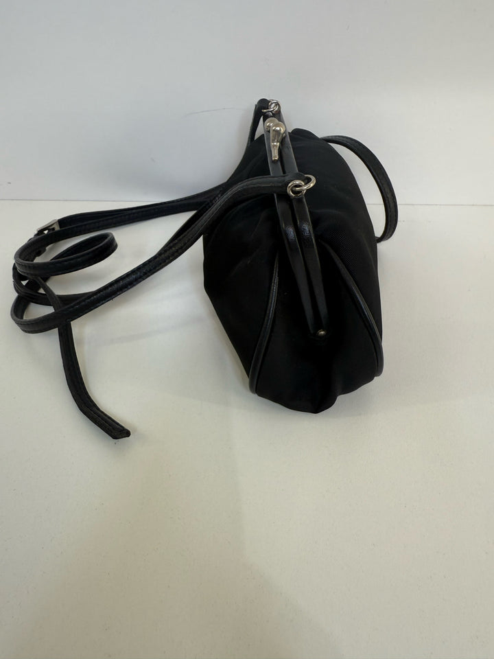 Prada Full Set Mini Kiss Lock Crossbody Designer Bag