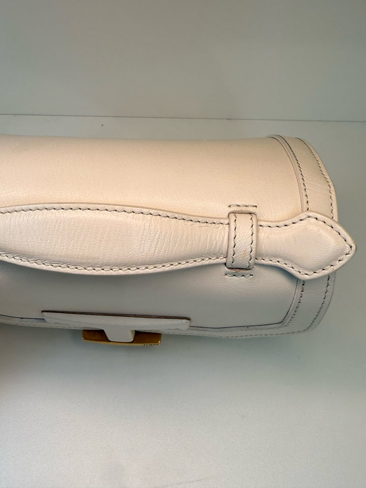 Tod's Cream Mini Timeless Flab Designer Bag