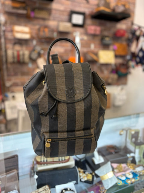 Fendi Vintage Penguin Stripe Backpack Bag