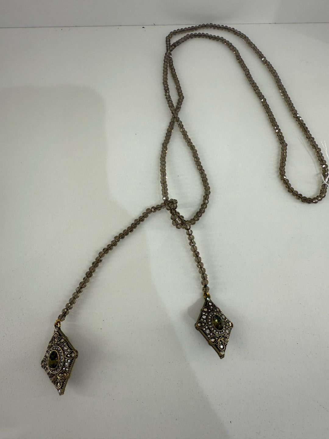 Heidi Daus Deco Trilogy Crystal Necklace