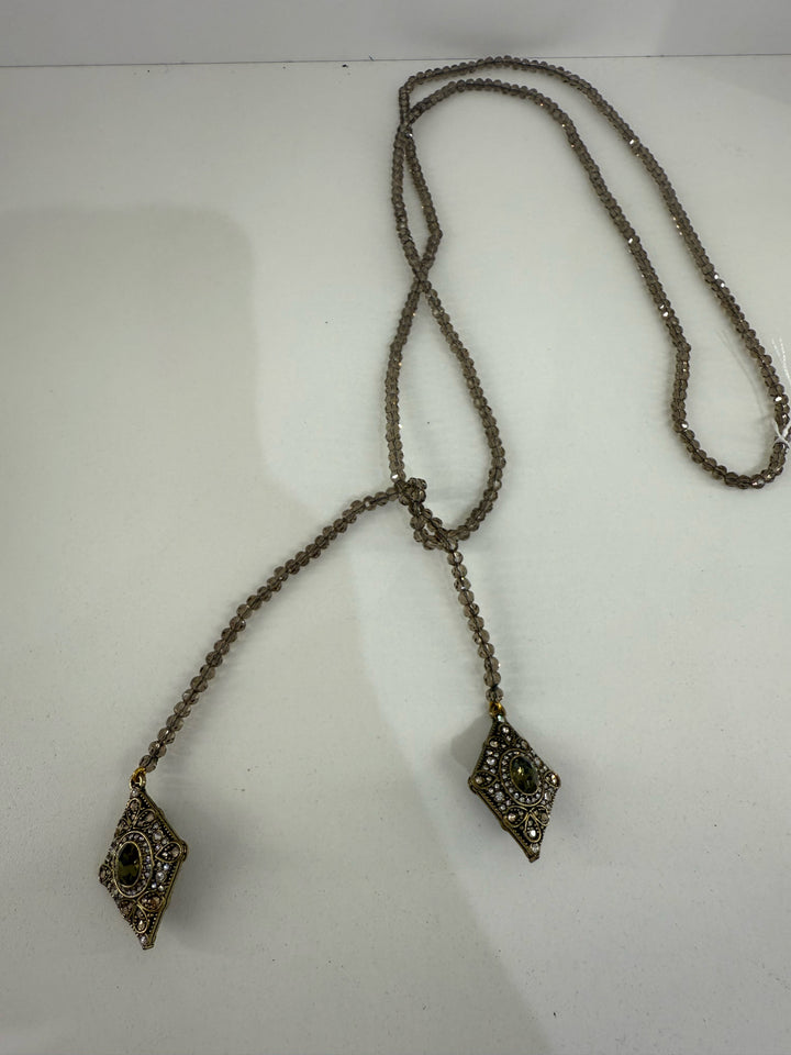 Heidi Daus Deco Trilogy Crystal Necklace