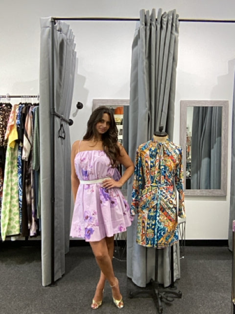 Zimmerman Sz 6 Mini Puffy Floral Dress