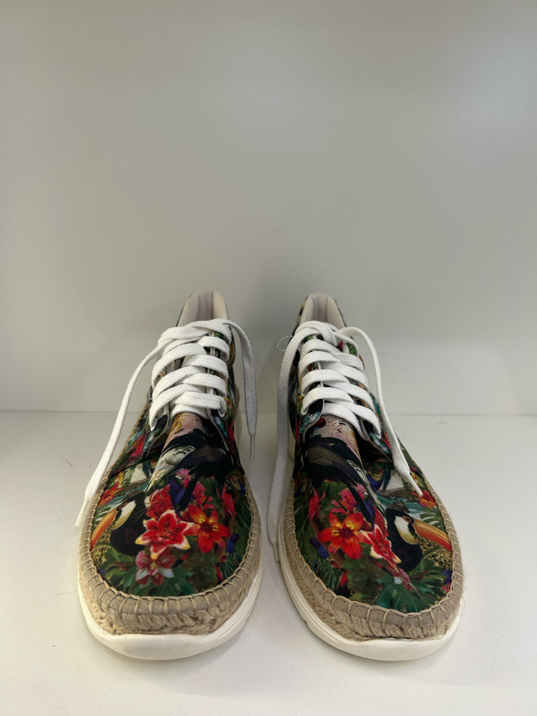 AZURA Tropical bird print w Espadrille Sneakers
