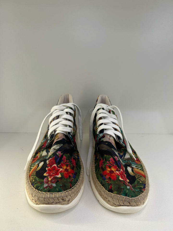 AZURA Tropical bird print w Espadrille Sneakers