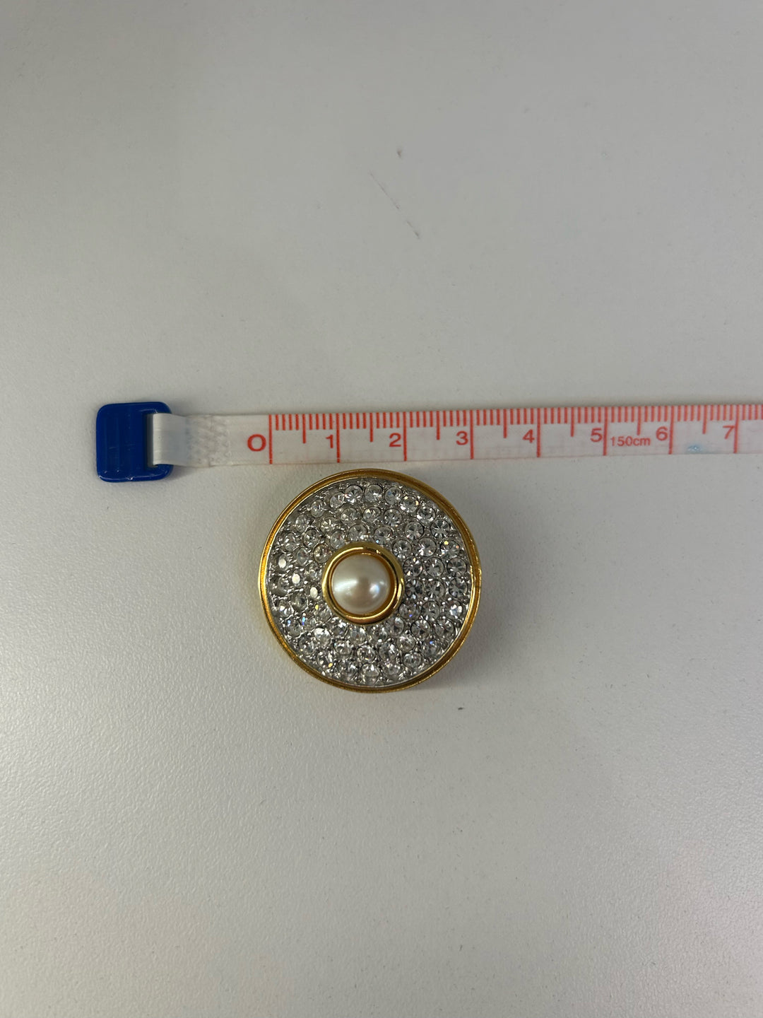 Vintage Givenchy 3 Rows CZs Earrings