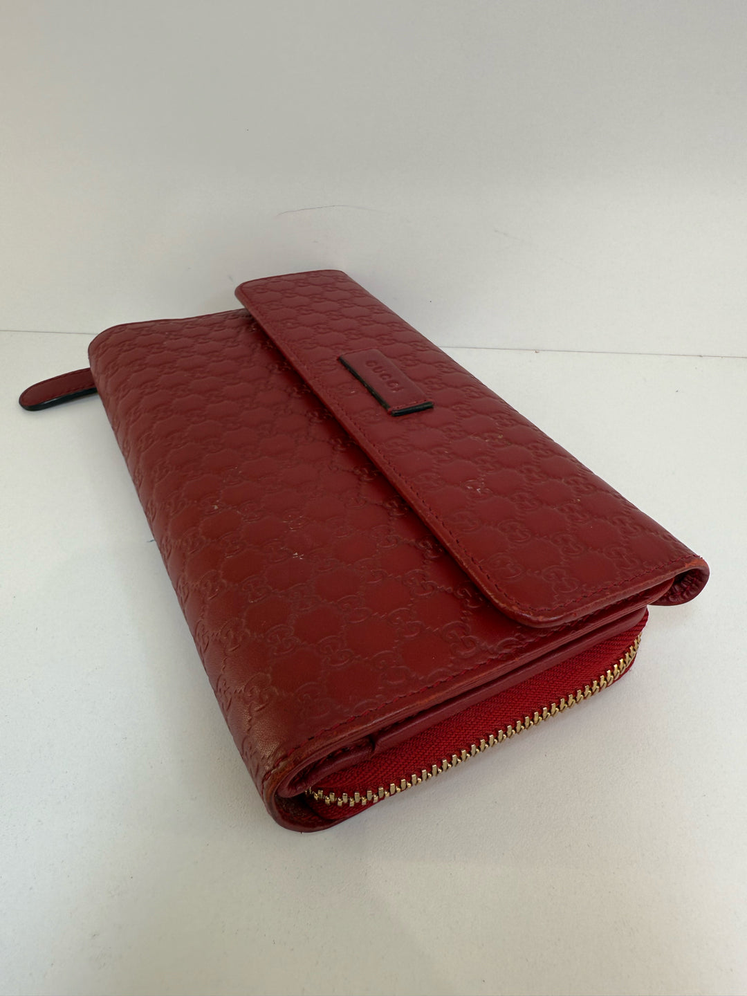 Gucci Continental Flap Micro Guccissima Wallet