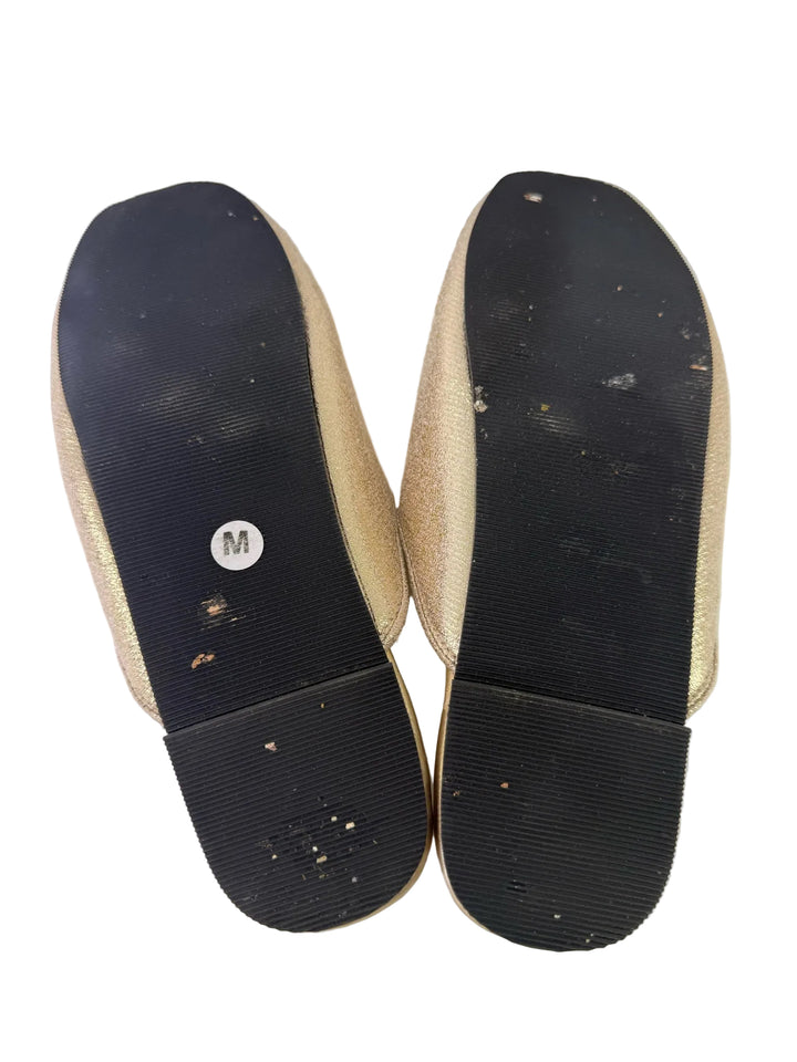 M Laines London Metallic Slippers Shoes Sz M