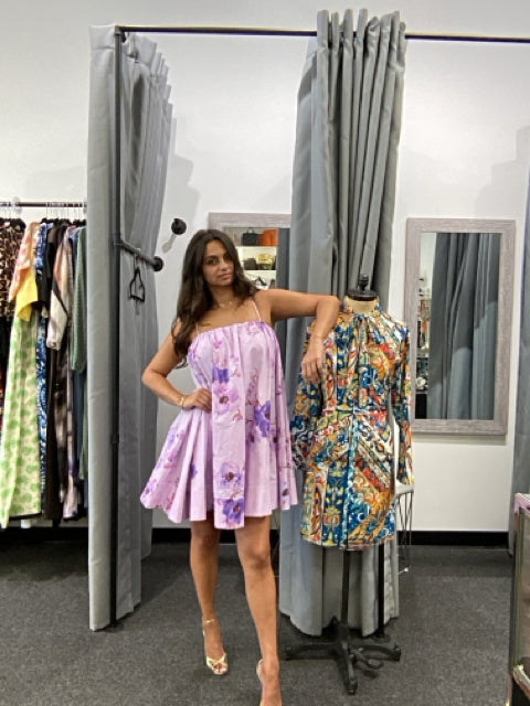Zimmerman Sz 6 Mini Puffy Floral Dress