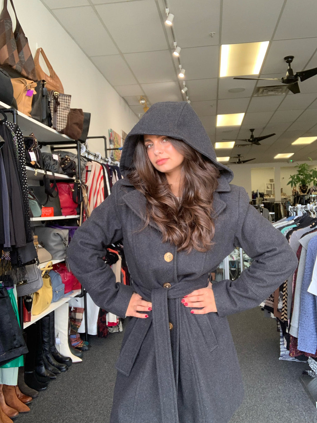 Michael Kors Coat w/ Gold Buttons Size 12