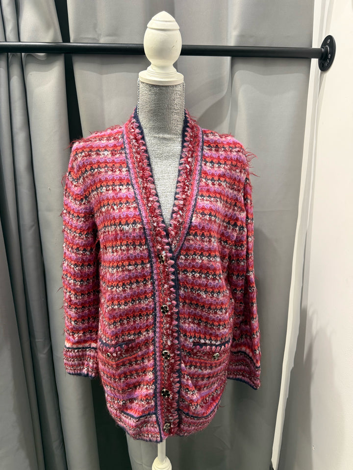 Chanel Alpaca & Silk Cardigan Size 34
