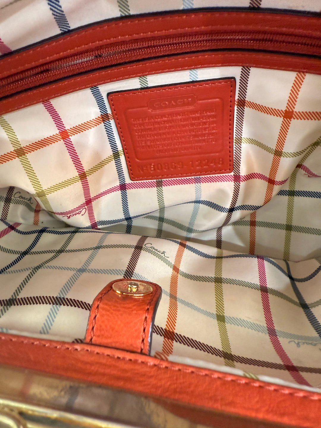 Vintage Coach 2 Strap w/ Kisslock Hand Bag