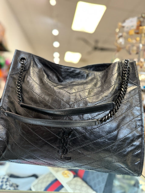 Saint Laurent Black Nikki Tote Designer Bag