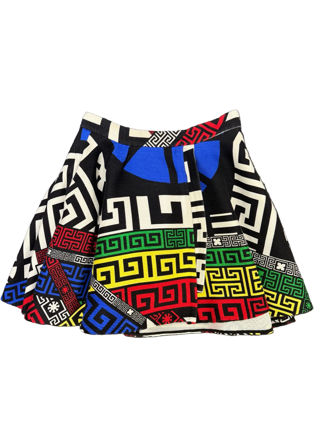 Versace Textured Layered Knit Mini Skirt Sz 10