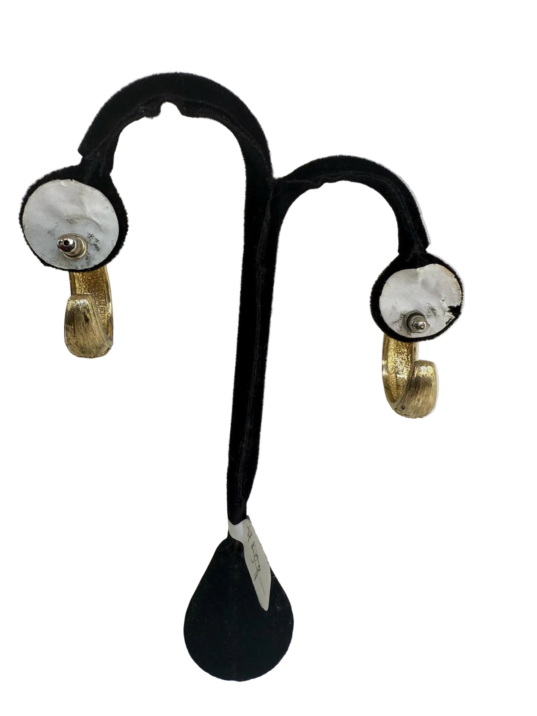Napier Gold Post w Rhinestone  Earrings